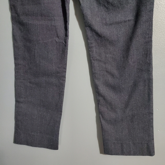 Banana Republic Ryan Blue Jean Trousers Chinos Straight Leg Cropped Size 8 - Picture 6 of 8
